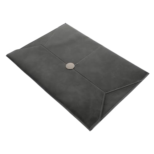 Gadpiparty Geschäftsdokumenttasche Bürospeicher Aktentaschen Aktenordner Der Schule Dokumentbeutel Aktenhalter Empfangsbehälter Tasche Für Akte Dateiorganisator Grey Leder von Gadpiparty