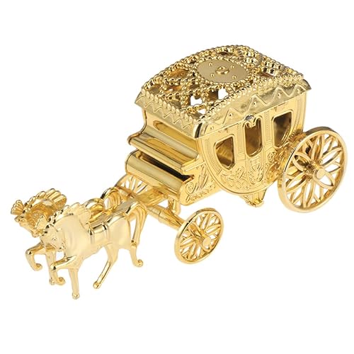 Gadpiparty Geschenkboxen Gastgeschenk Königliche Kutsche Favor Boxen Befüllbare Bonbonschachteln Kutsche Hochzeitsgeschenke Verpackung Box Für Hochzeiten Geburtstagsfeier Golden von Gadpiparty