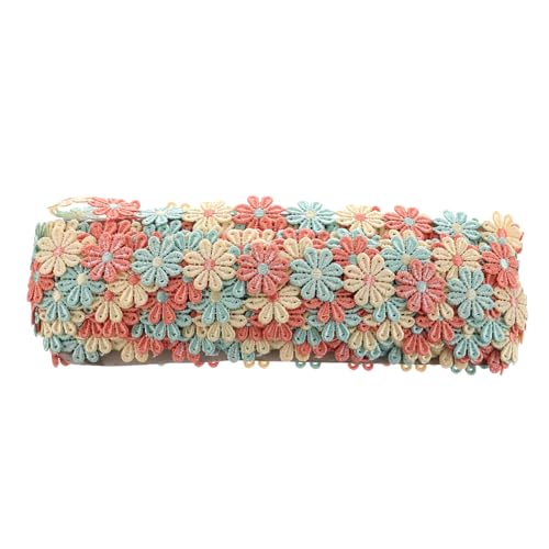 Gadpiparty Gestickte Blumenborte Yards Dekoratives Spitzenband für DIY Nähprojekte Hochzeitsfeiern und Bastelarbeiten Elegant und Langlebig Waschbar Gadpiparty Gestickte Blumenborte Yards Dekoratives Spitzenband für DIY Nähprojekte Hochzeitsfeiern und Bastelarbeiten Elegant und Langlebig Waschbar von Gadpiparty