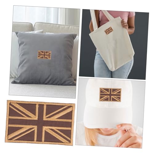 Gadpiparty Gestickter Union Jack Aufnäher mit Langlebig Waschbar Vielseitig für Jacken Hüte Taschen Personalisierbarer Britischer Flaggen Patch für Kleidung und Reparatur von Gadpiparty