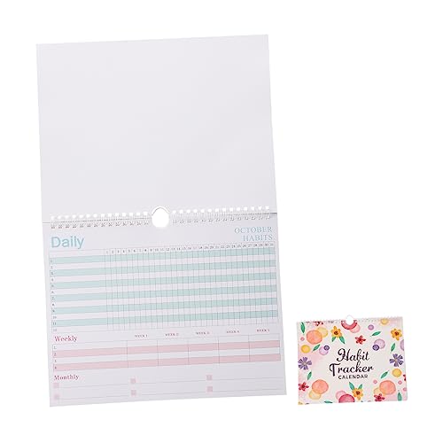 Gadpiparty Gewohnheiten zum Verfolgen von Tagebuch notizbuch zu machen Zielplaner Tagesplaner-Notizbuch Schule schülerkalender Planer-Tracker Tagesplaner Notizblock Metall von Gadpiparty