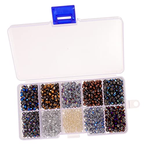 Gadpiparty Glasperlen Dekoration Kleine Armbänder UV Groß Sortiert Klare Perlen Lose DIY Armband Halskette Bunte Abstandshalter Bastelperlen Aus Glas Für Die Schmuckherstellung von Gadpiparty