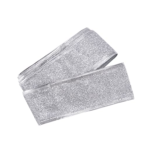 Gadpiparty Glitzerband Weihnachtsdekoration Festliches Dekorationsband Für Hochzeit Und Basteln Schimmerndes Geschenkband Für DIY Projekte Silberfarben Gadpiparty Glitzerband Weihnachtsdekoration Festliches Dekorationsband Für Hochzeit Und Basteln Schimmerndes Geschenkband Für DIY Projekte Silberfarben von Gadpiparty