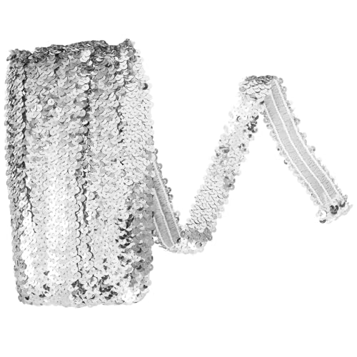 Gadpiparty Glitzernder Pailletten Bordürenstoff Elastisches Paillettenband für DIY Kleidung Vorhänge und Dekoration Strapazierfähiger und Zuschneidbarer Vielseitig Einsetzbar für von Gadpiparty