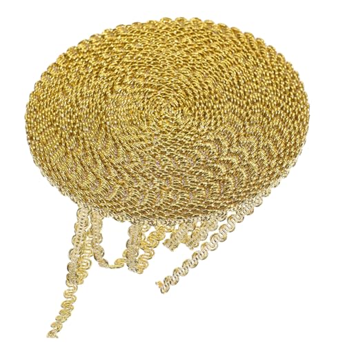 Gadpiparty Goldene Braut Hochzeitsdekorationen Polyester Gimpenborte Geflochtene Bandborte Basteln Nähen Kostümborte Metallische Gimpenborte Hochzeitsborte Kleiderborte von Gadpiparty