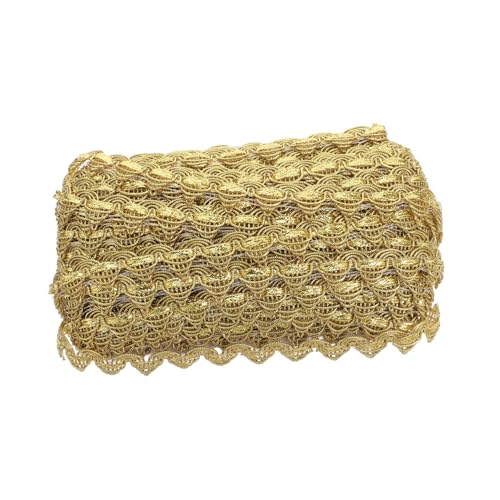 Gadpiparty Goldene Spitzenborte mit Blumenstickerei Wellenkante Handgefertigter Spitzenbesatz für Hochzeitskleider Tanzkostüme Puppenkleider und Diy-bastelprojekte Gadpiparty Goldene Spitzenborte mit Blumenstickerei Wellenkante Handgefertigter Spitzenbesatz für Hochzeitskleider Tanzkostüme Puppenkleider und Diy-bastelprojekte von Gadpiparty