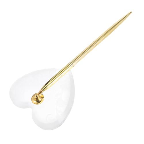 Gadpiparty Goldener Kugelschreiber mit Acryl-herzständer Eleganter Hochzeitssignierstift für Gästebuch Verlobung Jubiläum Stilvolles Design Langlebiges Andenken Vielseitig für Feierlichkeiten Gadpiparty Goldener Kugelschreiber mit Acryl-herzständer Eleganter Hochzeitssignierstift für Gästebuch Verlobung Jubiläum Stilvolles Design Langlebiges Andenken Vielseitig für Feierlichkeiten von Gadpiparty