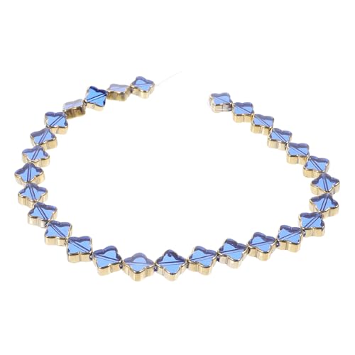 Gadpiparty Goldrand Perlenanhänger für Schmuck DIY Kristallperlen zur Herstellung Armbändern Dekorative Charms für Bastelprojekte von Gadpiparty