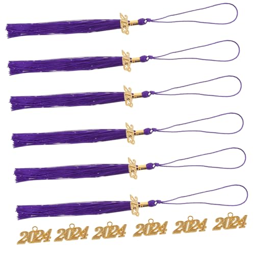 Gadpiparty Graduation Cap Tassel Charms Teiliges Abschluss Quasten Dekoration Langlebiges Polyester DIY Anhänger für Feier Party Souvenir und Goldene Jahreszahl Anhänger von Gadpiparty