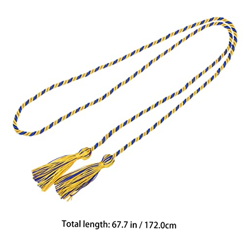 Gadpiparty Graduation Honor Cord mit Polyester Tasseln Gedrehte Ehrenkordel für Bachelor Abschlussfeier Langlebiges Geflochtenes Abschlussseil in Gelb und Blau für Studenten Gadpiparty Graduation Honor Cord mit Polyester Tasseln Gedrehte Ehrenkordel für Bachelor Abschlussfeier Langlebiges Geflochtenes Abschlussseil in Gelb und Blau für Studenten von Gadpiparty