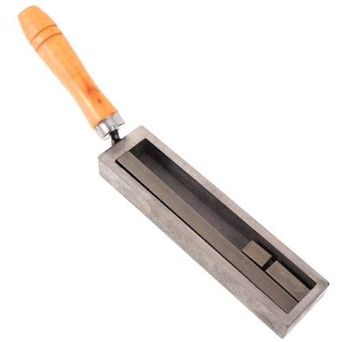 Gadpiparty Graphit Gießform für Barren Ölwanne Gussform Raffinieren von Gold Silber und Legierungen Hochtemperaturbeständig mit Holzgriff Vielseitig Einsetzbar für Metallexperimente von Gadpiparty