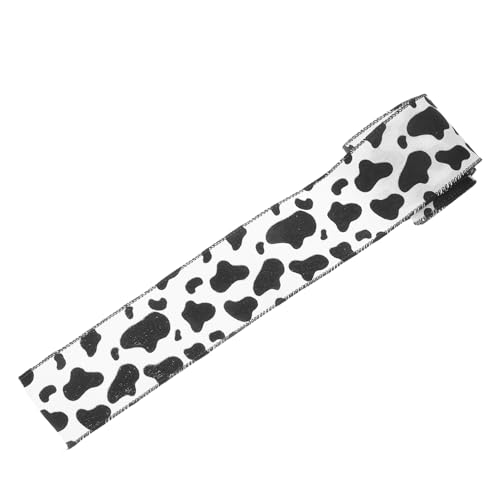 Gadpiparty Grosgrain Band mit Kuhmuster Breit Lang Robustes Tiermuster band mit Drahtkante für Geschenkverpackung Basteln DIY Kränze und Partydekorationen von Gadpiparty