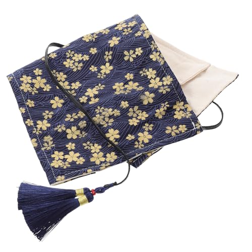 Gadpiparty Häkelwerkzeug Aufbewahrungstasche Für Stricknadeln Faltbare Organizer Mit Fächern Mit Kirschblütenmuster Langlebig Und Platzsparend Für Ihr DIY Strickzubehör von Gadpiparty