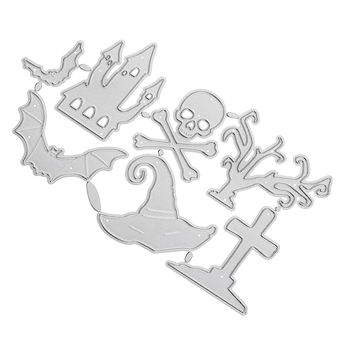Gadpiparty Halloween Stanzform Schneideformen für Diy Basteln Prägeschablone mit Gruseligen Motiven für Halloween für Papierkunst und Scrapbooking von Gadpiparty