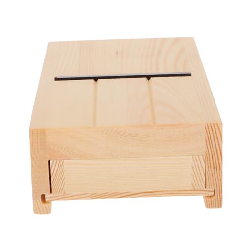 Gadpiparty Handgefertigter Seifenhobel mit Schublade aus Holz Präziser Kantenhobel Einstellbar für Trimmen Glätten und Schneiden Platzsparend für Handgemachte Seifen und Kerzenherstellung von Gadpiparty