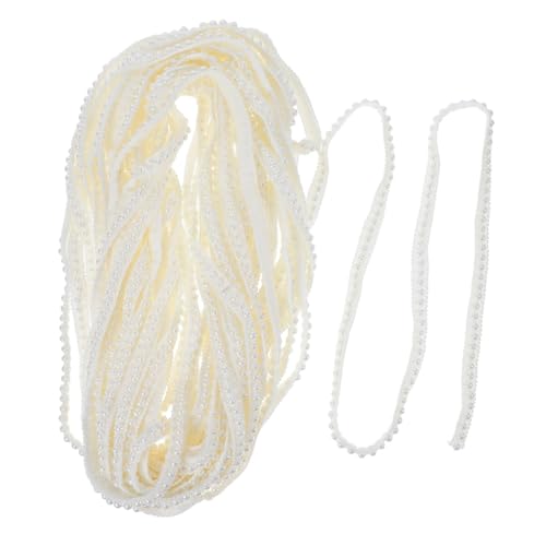 Gadpiparty Handgefertigtes Perlenfransen Spitzenband Breit Künstliche Perlenborte für DIY Hochzeitsdeko Lampenschirm Kostüm Party Brautmode und Heimtextilien Gadpiparty Handgefertigtes Perlenfransen Spitzenband Breit Künstliche Perlenborte für DIY Hochzeitsdeko Lampenschirm Kostüm Party Brautmode und Heimtextilien von Gadpiparty
