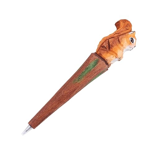 Gadpiparty Handgemachte Holz Schnitzerei Tier Kugelschreiber Kreativer Gelschreiber mit Auswechselbarer Mine für für Weihnachten und Geburtstage Gadpiparty Handgemachte Holz Schnitzerei Tier Kugelschreiber Kreativer Gelschreiber mit Auswechselbarer Mine für für Weihnachten und Geburtstage von Gadpiparty