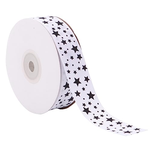 Gadpiparty Handgemachtes Geripptes Band Farbenfrohes Sternen Muster Breit für Diy Haaraccessoires Kuchen und Blumenschmuck Weiß Gadpiparty Handgemachtes Geripptes Band Farbenfrohes Sternen Muster Breit für Diy Haaraccessoires Kuchen und Blumenschmuck Weiß von Gadpiparty