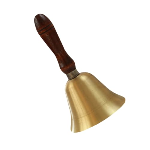 Gadpiparty Handglocke mit Holzgriff Dekorative Tischglocke für Schule Bar Restaurant und Veranstaltungen Klare und Laute Klangqualität Ergonomisches Design für Einfachen Gebrauch Gadpiparty Handglocke mit Holzgriff Dekorative Tischglocke für Schule Bar Restaurant und Veranstaltungen Klare und Laute Klangqualität Ergonomisches Design für Einfachen Gebrauch von Gadpiparty