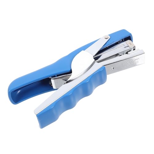 Gadpiparty Handhefter handhaben Schreibtisch Produkt komfortabel Mini-Hefter Werkzeug für Metallhefter Hefter Klassenzimmer Hefter schwere Ausführung Lehrer Hefter Eisen Blue von Gadpiparty