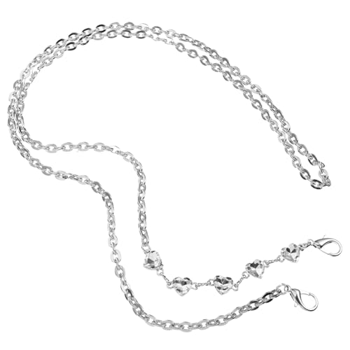 Gadpiparty Handy Lanyard Zubehör Riemen zur Taschenherstellung Schultertasche Kette für Tasche Ersatz Achseltaschenkette Geldbörse Handtasche Schulterkette Metall Silver Gadpiparty Handy Lanyard Zubehör Riemen zur Taschenherstellung Schultertasche Kette für Tasche Ersatz Achseltaschenkette Geldbörse Handtasche Schulterkette Metall Silver von Gadpiparty