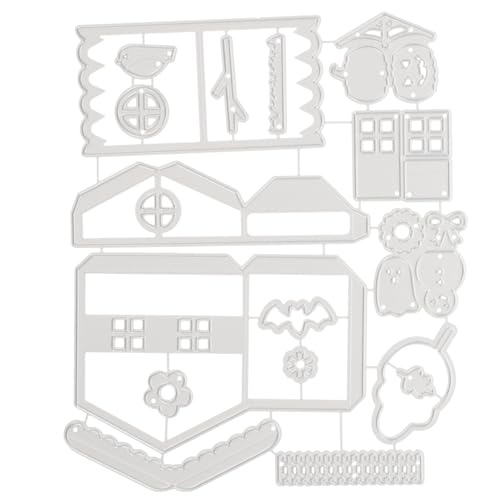 Gadpiparty Haunted House Stanzform Metall Diy für Halloween Karten Robust Wiederverwendbar für Scrapbooking und Bastelprojekte von Gadpiparty