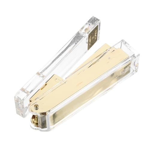 Gadpiparty Hefter Büro Ästhetisches Briefpapier Hefte für Schreibtisch Acryl Golden Gadpiparty Hefter Büro Ästhetisches Briefpapier Hefte für Schreibtisch Acryl Golden von Gadpiparty