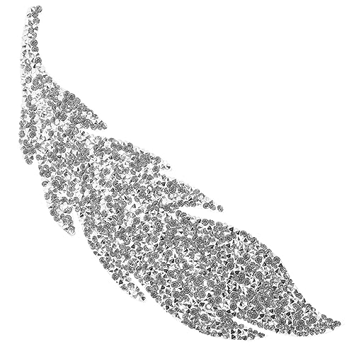 Gadpiparty Heiße Diamanten und Strassmusteraufkleber sticken Flecken Blätter genäht Hotfix Nähen für Strass-Patches Applikationsaufnäher mit Strasssteinen Strass-Blatt-Applikation Harz Silber Gadpiparty Heiße Diamanten und Strassmusteraufkleber sticken Flecken Blätter genäht Hotfix Nähen für Strass-Patches Applikationsaufnäher mit Strasssteinen Strass-Blatt-Applikation Harz Silber von Gadpiparty