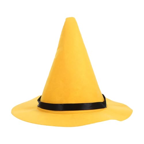 Gadpiparty Hexenhut Für Damen Halloween-Kostümzubehör Cosplay-Party Mädchen Breiter Krempe Hut Für Party Maskerade Cosplay-Kostümzubehör Gelb Gadpiparty Hexenhut Für Damen Halloween-Kostümzubehör Cosplay-Party Mädchen Breiter Krempe Hut Für Party Maskerade Cosplay-Kostümzubehör Gelb von Gadpiparty
