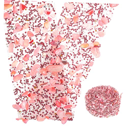 Gadpiparty Hochtemperaturbeständiges Breites Rosa Schnittbares Kristallband Vielseitiges Tragbares Dekorband zum Basteln und Bekleidungszubehör Geeignet zum Aufbügeln und Handnähen von Gadpiparty