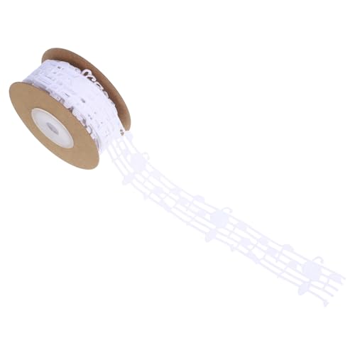 Gadpiparty Hochwertiges Musikalisches Noten Dekorationsband für Diy Projekte Hochzeiten und Kreative Verpackungen Yards Weiß für Partys und Gadpiparty Hochwertiges Musikalisches Noten Dekorationsband für Diy Projekte Hochzeiten und Kreative Verpackungen Yards Weiß für Partys und von Gadpiparty