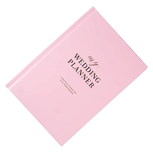 Gadpiparty Hochzeitsplaner Hochzeitsorganisator Hochzeitsmappe Erinnerungsbuch zur Hochzeit Planerbuch Hochzeitssignaturbuch Planer Notizblock für die Hochzeit Hochzeitsbuchplaner Papier Rosa von Gadpiparty