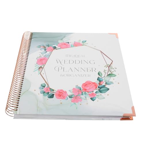 Gadpiparty Hochzeitsplaner Paar Brautbuch Hochzeitsplanungsbuch Hochzeitsnotizbuch für die Braut Verlobter Braut- Hochzeitstagebuch Vasen für die Hochzeitsdekoration Papier von Gadpiparty