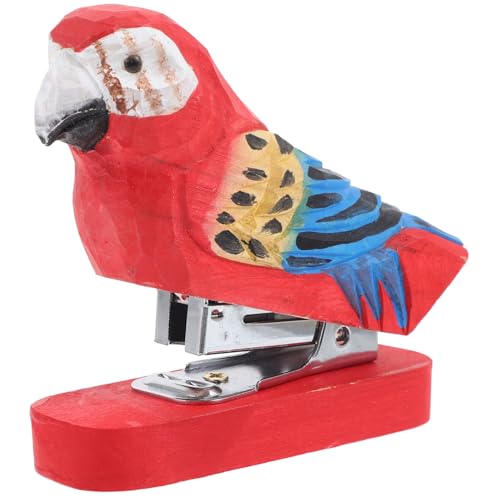 Gadpiparty Holz Tier Stapler Kreativer und Lustiger Hefter für Büro und Zuhause Handgefertigt aus Robustem Holz Dekoratives Schreibtischzubehör für Studenten und Berufseinsteiger von Gadpiparty