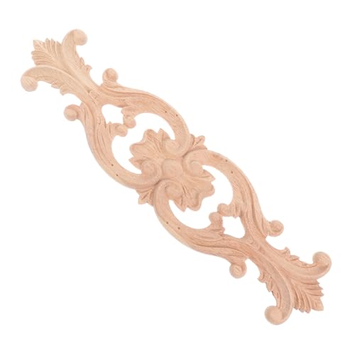 Gadpiparty Holzornament Holzschnitzerei Onlay Applikation Holzverzierung für Möbel DIY Wohnzimmerschrank Dekoration Sideboard Tür Verzierung von Gadpiparty