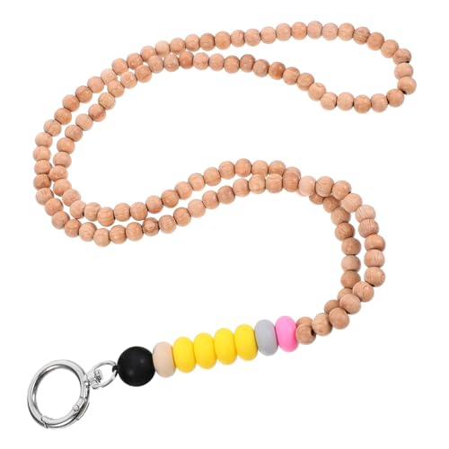 Gadpiparty Holzperlen Lanyard für Ausweise Verstellbares Umhängeband mit Ausweishalter Handgefertigtes Schlüsselband für Damen Vielseitig Einsetzbar für Freizeit Gadpiparty Holzperlen Lanyard für Ausweise Verstellbares Umhängeband mit Ausweishalter Handgefertigtes Schlüsselband für Damen Vielseitig Einsetzbar für Freizeit von Gadpiparty