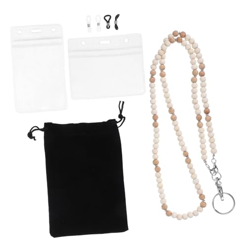Gadpiparty Holzperlen Schlüsselband Für Ausweishalter Lehrerfreundliches Lanyard Mit Zubehör Modisches Und Vielseitiges Lanyard Für Schlüssel Und Brillen Bequem Und Elegant Gadpiparty Holzperlen Schlüsselband Für Ausweishalter Lehrerfreundliches Lanyard Mit Zubehör Modisches Und Vielseitiges Lanyard Für Schlüssel Und Brillen Bequem Und Elegant von Gadpiparty