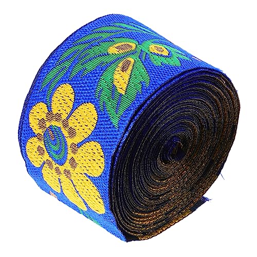 Gadpiparty Jacquard-Gurtband Blumen Stickerei für Spitzenbänder zum Basteln besticktes gewebtes Band Verschönerung Bastelbedarf Kleidung Accessoires Polyestergarn Blue Gadpiparty Jacquard-Gurtband Blumen Stickerei für Spitzenbänder zum Basteln besticktes gewebtes Band Verschönerung Bastelbedarf Kleidung Accessoires Polyestergarn Blue von Gadpiparty