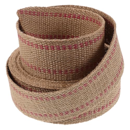 Gadpiparty Jute Gurtband mit Roten Streifen Strapazierfähig Robust für Stuhlreparatur Polsterung und DIY Handwerk Vielseitiges Bastelband für Möbelverstärkung und Kreative Projekte Gadpiparty Jute Gurtband mit Roten Streifen Strapazierfähig Robust für Stuhlreparatur Polsterung und DIY Handwerk Vielseitiges Bastelband für Möbelverstärkung und Kreative Projekte von Gadpiparty