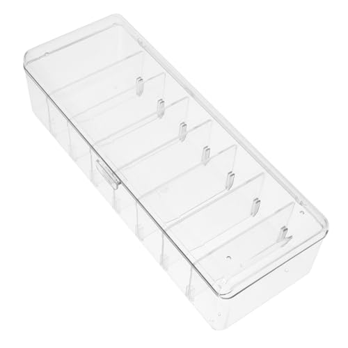 Gadpiparty Kabel Organizer Box mit Deckel Transparente Aufbewahrungsbox für Kabel USB Ladegeräte und Kopfhörer Abnehmbare Trennwände für Schreibtischorganisation Gadpiparty Kabel Organizer Box mit Deckel Transparente Aufbewahrungsbox für Kabel USB Ladegeräte und Kopfhörer Abnehmbare Trennwände für Schreibtischorganisation von Gadpiparty