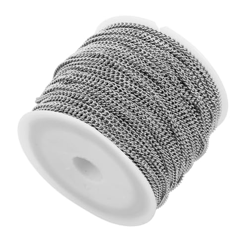 Gadpiparty Kettenzubehör Schmuckkette Für Charms Gliederkette Perlenkette Unverschweißte Kette Gliederkette Kabelkette Perlenkette Dekokette Metallmaterial Haustierkette Silber Edelstahl Gadpiparty Kettenzubehör Schmuckkette Für Charms Gliederkette Perlenkette Unverschweißte Kette Gliederkette Kabelkette Perlenkette Dekokette Metallmaterial Haustierkette Silber Edelstahl von Gadpiparty