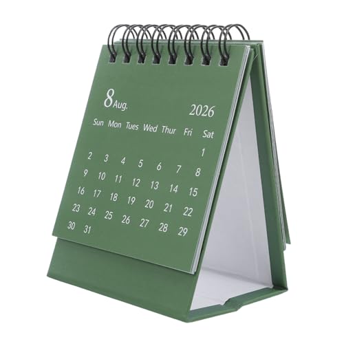 Gadpiparty Kleiner Tischkalender mit Monatsübersicht Kompakter Desktop Flip Kalender in Grün Multifunktional als Planer und Notizblock für Büro Zuhause und Schule Gadpiparty Kleiner Tischkalender mit Monatsübersicht Kompakter Desktop Flip Kalender in Grün Multifunktional als Planer und Notizblock für Büro Zuhause und Schule von Gadpiparty