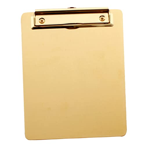 Gadpiparty Klemmbrett aus Tragbares Schreibtablet für Büro Schule und Zuhause Goldene Farbe für Langlebig und Praktisch für Lehrer und Studenten Gadpiparty Klemmbrett aus Tragbares Schreibtablet für Büro Schule und Zuhause Goldene Farbe für Langlebig und Praktisch für Lehrer und Studenten von Gadpiparty