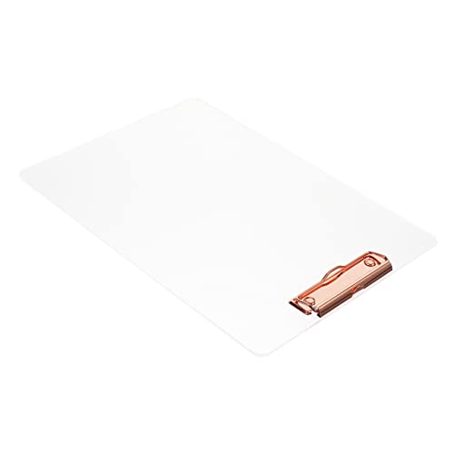 Gadpiparty Klemmbrett mit Integriertem Stifthalter Klappbares Clipboard für Büro und Schule für Studenten und Pflegekräfte Flexibles Tragbares Schreibbrett Mattem Roségold von Gadpiparty