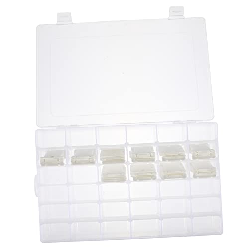 Gadpiparty Kreuzstich Garn Organizer Box mit Fächern Spulen Aufklebern Praktische Aufbewahrung für Stickgarn Nadeln und Zubehör von Gadpiparty