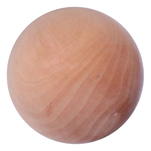 Gadpiparty Kugel aus Holz Erwachsene gedreht schmucklos Kreis Kinderhandwerk bastelkugeln Bastelzubehör Holzkugel Holzkugelmalerei Holzkugeln Bastelball selber machen hölzern von Gadpiparty