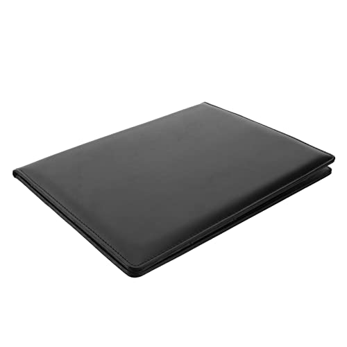 Gadpiparty Lederordner Dokumentenmappen mit Verschluss Dokumentenhalter-Ordner Portfolio-Ordner Dokumentportfolios Papier-Organizer-Ordner Dokumente Organisator Dokumente Ordner Schwarz von Gadpiparty