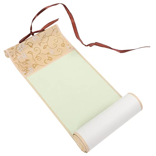Gadpiparty Leerer Hängender Scroll für Kalligraphie Portable Chinesische Kalligraphie mit Goldakzenten für Schreiben und Dekoration Gadpiparty Leerer Hängender Scroll für Kalligraphie Portable Chinesische Kalligraphie mit Goldakzenten für Schreiben und Dekoration von Gadpiparty