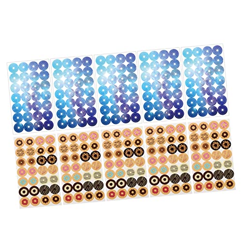Gadpiparty Lochverstärkungsetiketten für Loseblattpapiere Donut Design Sternenhimmel Selbstklebende Aufkleber Reparieren von Lochrand Praktisch und Dekorativ für Scrapbooking und Gadpiparty Lochverstärkungsetiketten für Loseblattpapiere Donut Design Sternenhimmel Selbstklebende Aufkleber Reparieren von Lochrand Praktisch und Dekorativ für Scrapbooking und von Gadpiparty