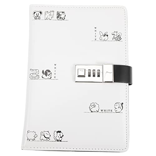 Gadpiparty Lockable Notizbuch mit Passwort Cartoon Design Tagebuch für Schüler Hochwertiges Notepad für Planung und Inspiration Weiß Gadpiparty Lockable Notizbuch mit Passwort Cartoon Design Tagebuch für Schüler Hochwertiges Notepad für Planung und Inspiration Weiß von Gadpiparty